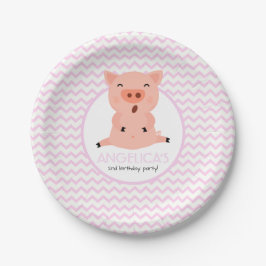 Kleines Piggy Party Pappteller