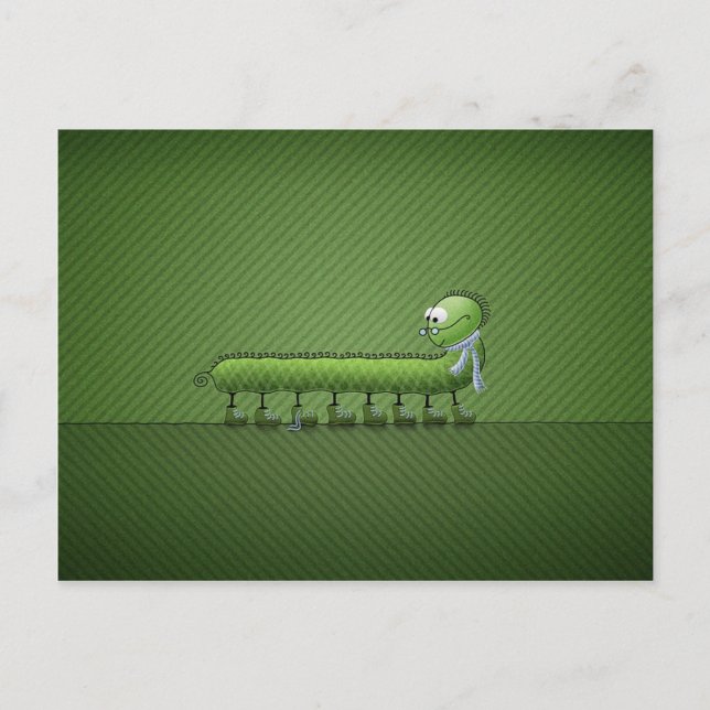 Kleines Problem (grün) Postkarte (Vorderseite)