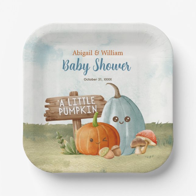 Kleines Puppen Baby Dusche Party Pappteller (Vorderseite)
