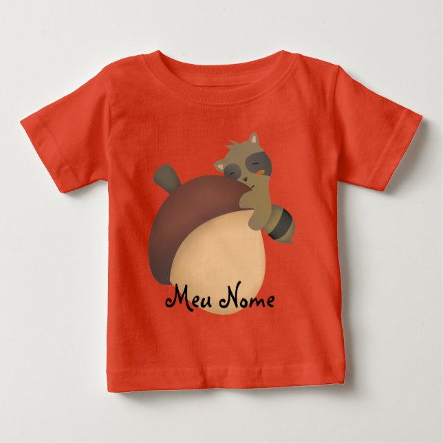 Kleines Racoon Baby T-shirt (Vorderseite)