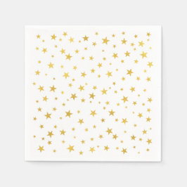 Kleines Random Gold Stars Muster Serviette