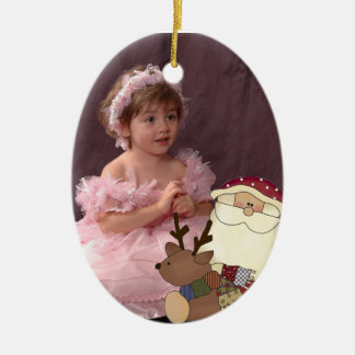 Kleines Ren-kundengerechte Foto-Verzierung Sankt Keramik Ornament