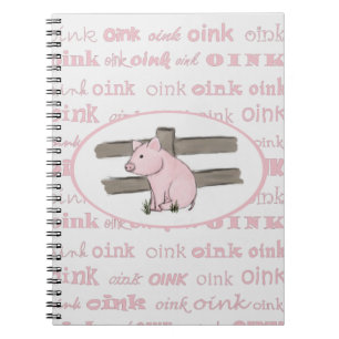 Kleines rosa Ferkel-Notizbuch Notizblock