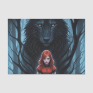 Kleines Rot und Wolf-Dekoupage Seidenpapier