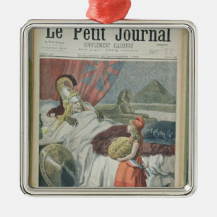 Kleines Rotkäppchen oder Frankreich, die Fachoda Silbernes Ornament