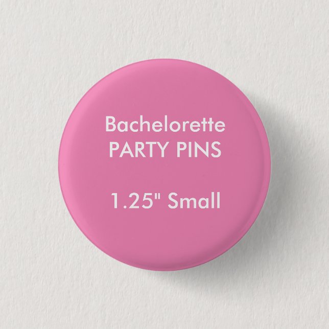 Kleines rundes Junggeselinnen-Abschieds-Button der Button (Vorderseite)