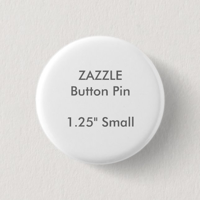 Kleines rundes Knopf-Button ZAZZLE Button (Vorderseite)