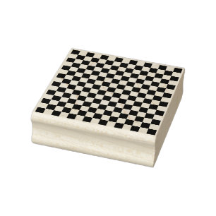 Kleines Schachbrettmuster Gummistempel
