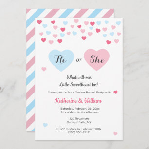 Kleines Schatz-Geschlecht decken einladen, Einladung