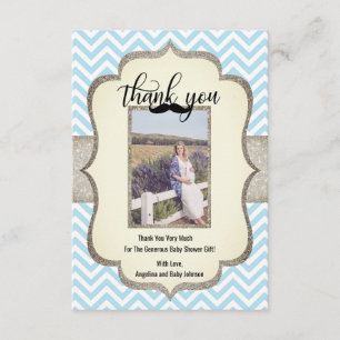 Kleines Schnurrbart-Thema des Mann-  DANKEN IHNEN Dankeskarte