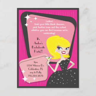 Kleines Schwarzes Dress_Blonde Bombshell Einladung