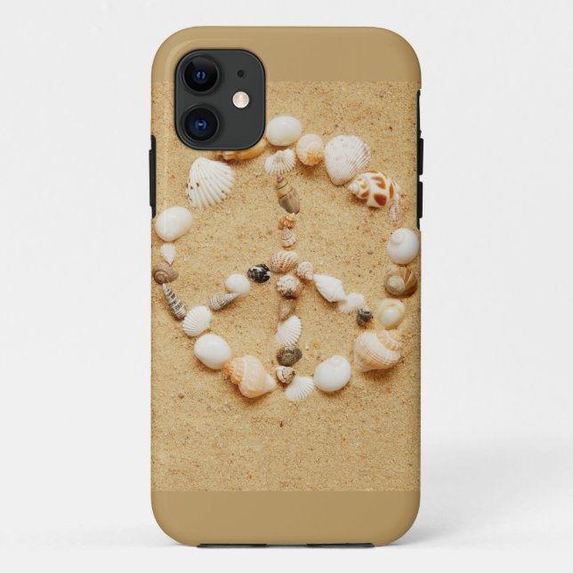 Kleines Seashell-Friedenszeichen Case-Mate iPhone Hülle (Rückseite)