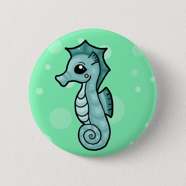 Kleines Seepferd Button (Vorderseite)