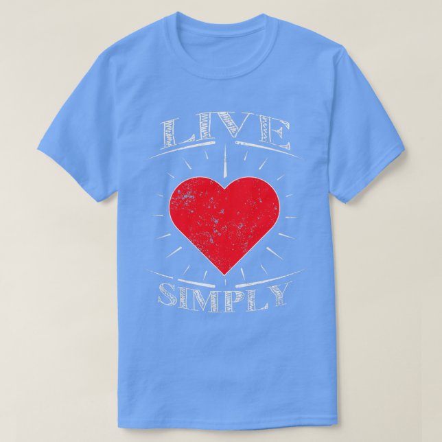 Kleines Shirt aus dem Haus lebt einfach in einem k (Design vorne)