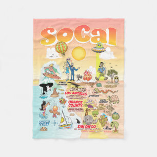 Kleines SoCal Fleecedecke