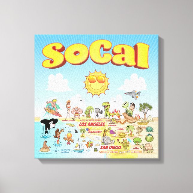 Kleines SoCal Leinwanddruck (Vorderseite)