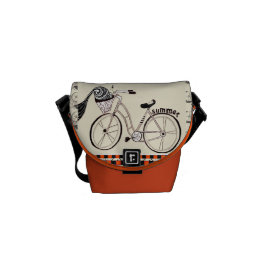 Kleines Sommerrad Kuriertasche