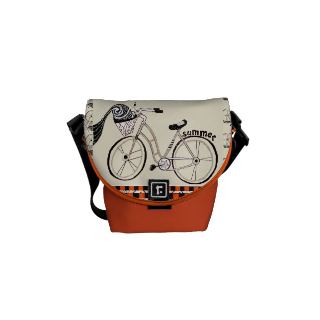 Kleines Sommerrad Kuriertasche (Vorderseite)