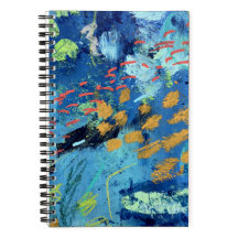 Kleines SpiralNotebook in Blackfish Design