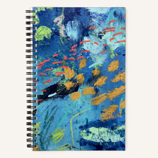 Kleines SpiralNotebook in Blackfish Design Notizbuch