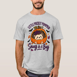 Kleines stacheliges Kürbis-Igel-Shirt Halloween T-Shirt