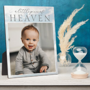 Kleines Stück Heaven Baby Foto bewölkt Fotoplatte