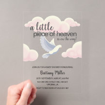 Kleines Stück Himmelwolken-Dove-Baby-Dusche