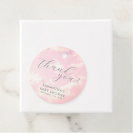 Kleines Stück Himmlischer Pink-Babydusche-Dream Geschenkanhänger