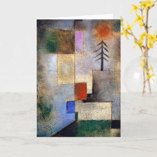 Kleines Tannenbild - Paul Klee - Moderne Kunstmale Karte