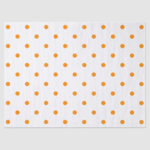 Kleines Tupfen-Muster: Orange Seidenpapier