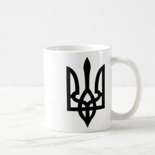 Kleines ukrainisches Wappen Flagge Symbol Zeichen Kaffeetasse