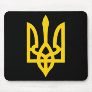 Kleines ukrainisches Wappen Flagge Symbol Zeichen  Mousepad