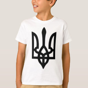 Kleines ukrainisches Wappen Flagge Symbol Zeichen T-Shirt
