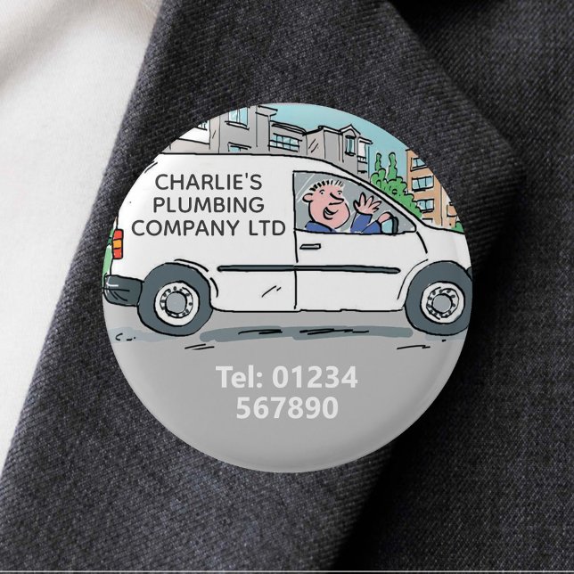 Kleines Unternehmen mit Name auf dem Van Button (Von Creator hochgeladen)