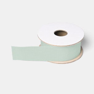 Kleines weises Grün-Karogrosgrain-Pastellband 1,5 Ripsband