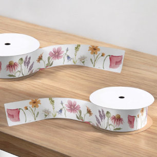 Kleines Wildblume Garden Blumenmuster Geschenk Satinband