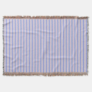 Kleines Zickzack Muster, rosa blau Decke