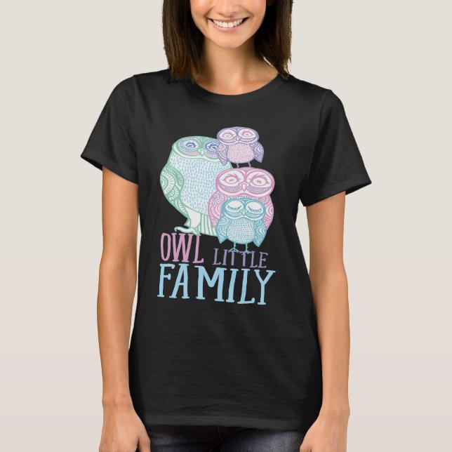 Kleinfamilie Bird Spaß Graphic T-Shirt (Vorderseite)