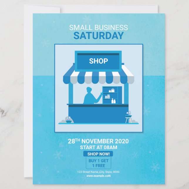 Kleingeschäfts-Flyer-Vorlage (Vorderseite)
