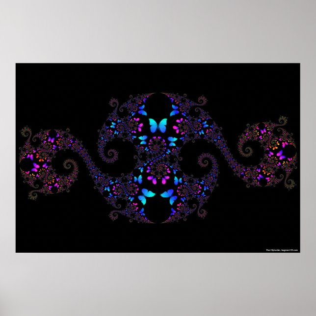Kleinian Quasifuchsian Limit Set Poster (Vorne)