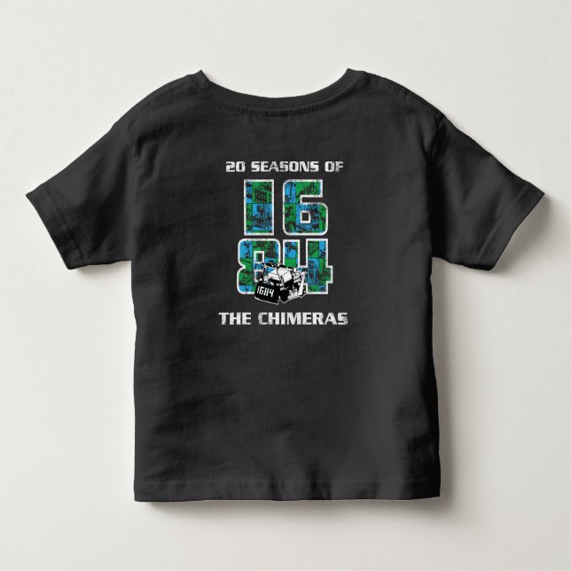 Kleinkind 20th Season Theme Tshirt (Rückseite)