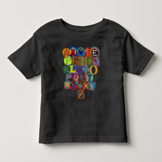 Kleinkind Alphabet Kleinkind T-shirt (Vorderseite)