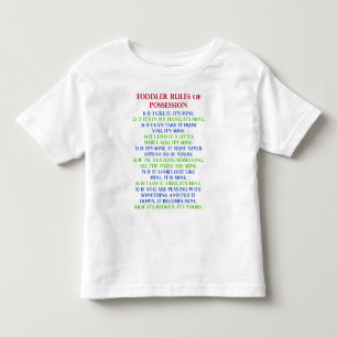 Kleinkind Besitzregeln Lustiges T-Shirt