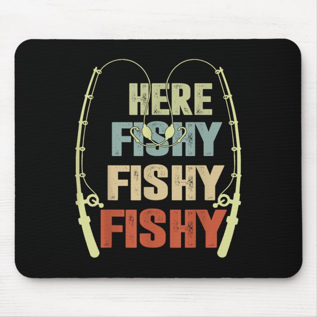 Kleinkind Boy Hier-Funny Fishing Buddy B Fishe Mousepad (Vorne)