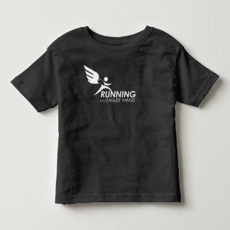 Kleinkind-dunkles T-Shirt: Laufen mit Eagles Kleinkind T-shirt