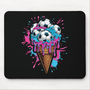 Kleinkind Eiscreme Fußball Wasserfarben Kunst Spor Mousepad