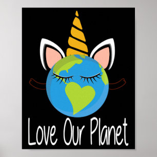 Kleinkind Girl Earth Day T Shirt Kinder Einhornges Poster