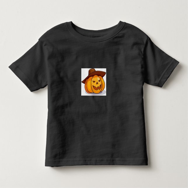 Kleinkind Halloween Jack-O-Lantern T - Shirt (Vorderseite)