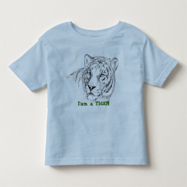 Kleinkind, I'am ein TIGER Kleinkind T-shirt (Vorderseite)