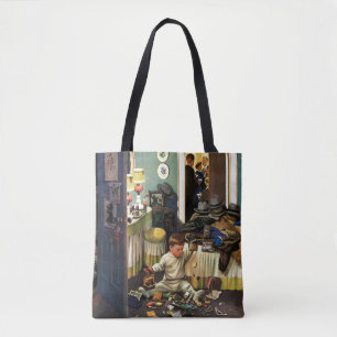 Kleinkind leert Geldbeutel Tasche
